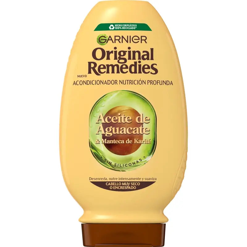 Garnier Original Remedies Balsamo all'olio di avocado e burro di karité per capelli crespi e indisciplinati 250ml