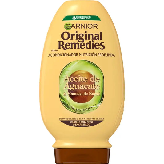 Garnier Original Remedies Balsamo all'olio di avocado e burro di karité per capelli crespi e indisciplinati 250ml