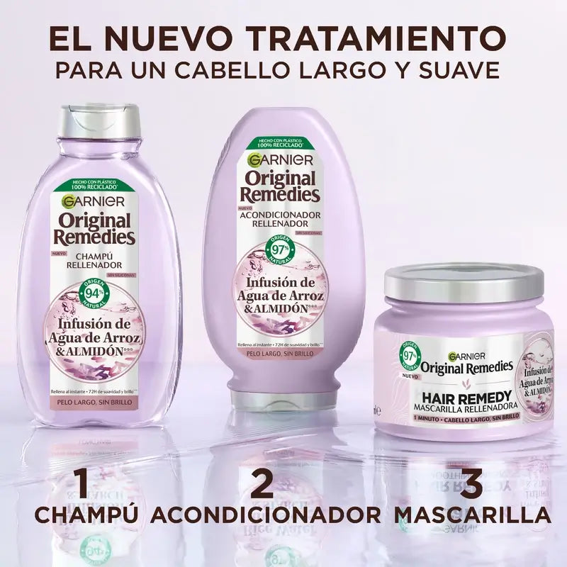 Garnier Original Remedies Balsamo all'acqua e amido di riso, 250 ml