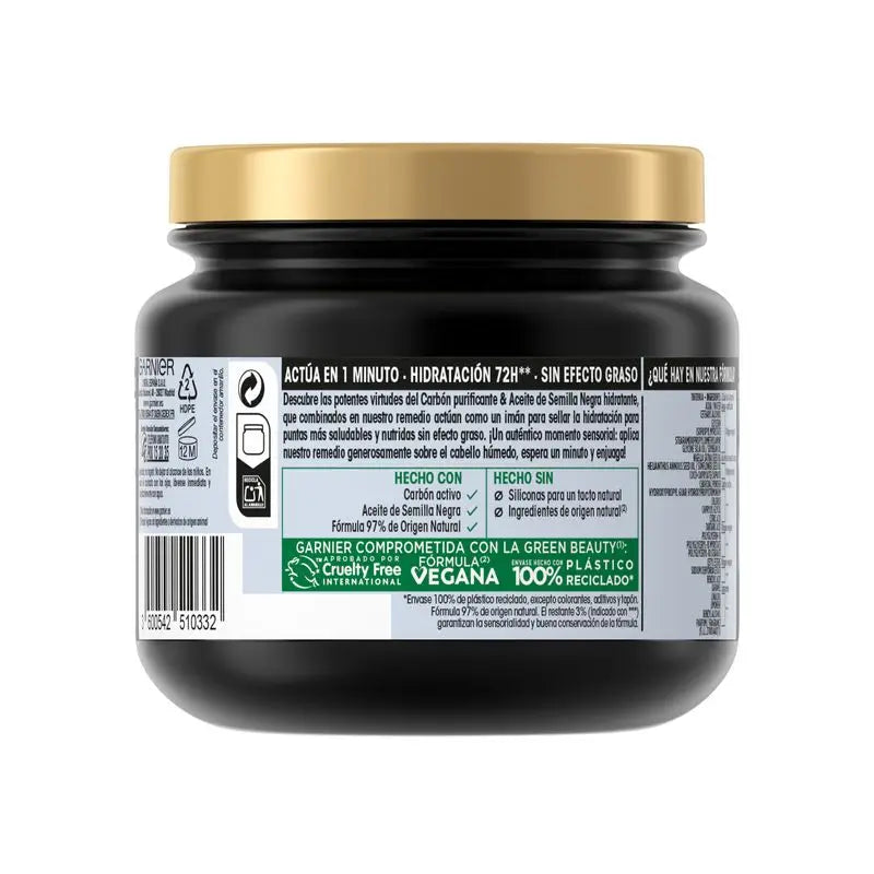 Garnier Original Remedies Maschera idratante al carbone magnetico per i capelli