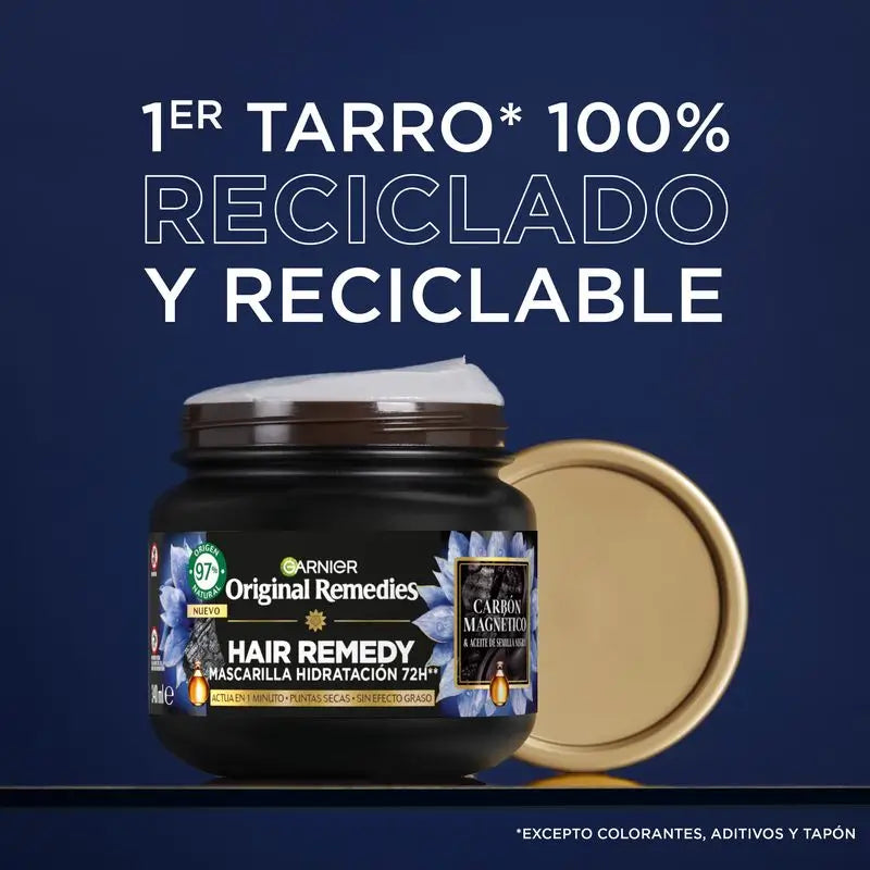 Garnier Original Remedies Maschera idratante al carbone magnetico per i capelli