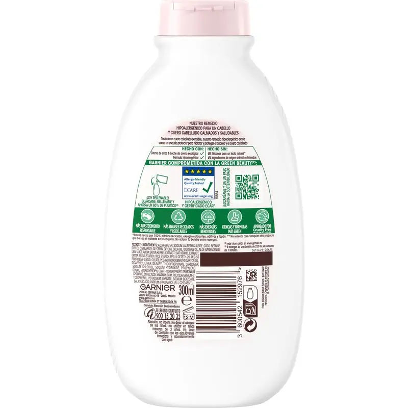 Garnier Original Remedies Shampoo Delicatesse alla farina d'avena per cuoio capelluto sensibile