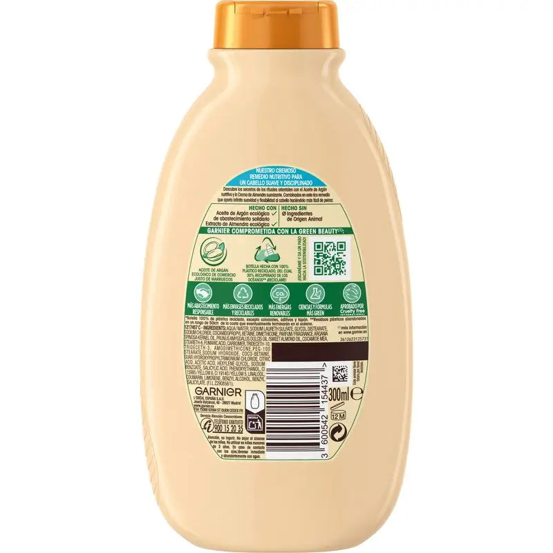 Garnier Original Remedies Argan Elixir Shampoo Cremoso Nutriente Senza Silicone Per Capelli Molto Secchi e Lucidi 300 Ml