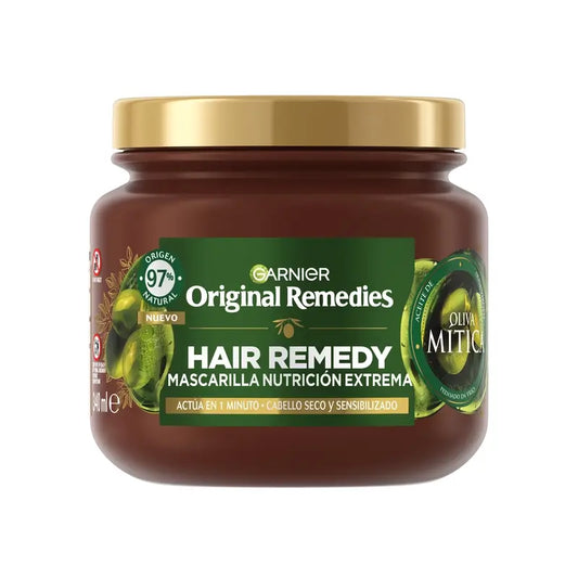 Garnier Original Remedies Maschera per capelli nutriente estrema con olio d'oliva, 340 ml