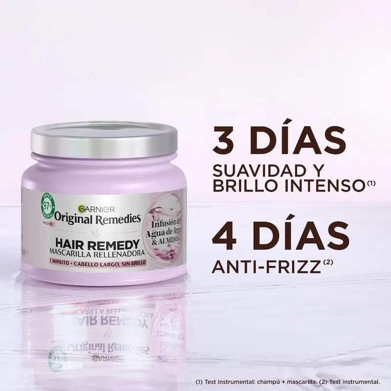 Garnier Original Remedies Maschera rimpolpante all'acqua di riso per capelli lunghi e spenti