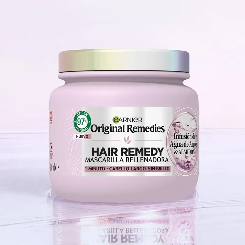 Garnier Original Remedies Maschera rimpolpante all'acqua di riso per capelli lunghi e spenti