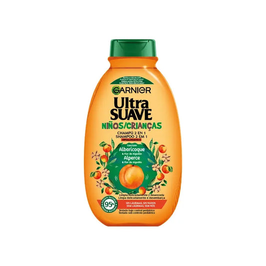 Garnier Original Remedies Shampoo Ultra Delicato 2 In 1 Ipoallergenico all'Albicocca , 250 ml
