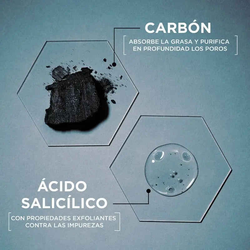 Garnier Attivo Puro 3 In 1 Gel al Carbone Anti-Macchie Nere - 150 Ml