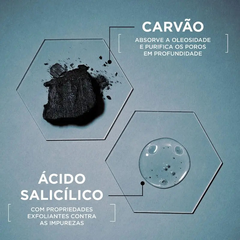 Garnier Attivo Puro 3 In 1 Gel al Carbone Anti-Macchie Nere - 150 Ml