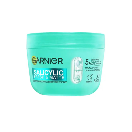 Garnier Attivi Puri Salicilici Fresco e Opaco Sorbetto Idratante Anti-Imperfezioni, 85 ml