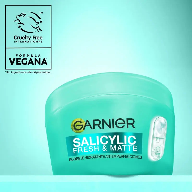 Garnier Attivi Puri Salicilici Fresco e Opaco Sorbetto Idratante Anti-Imperfezioni, 85 ml
