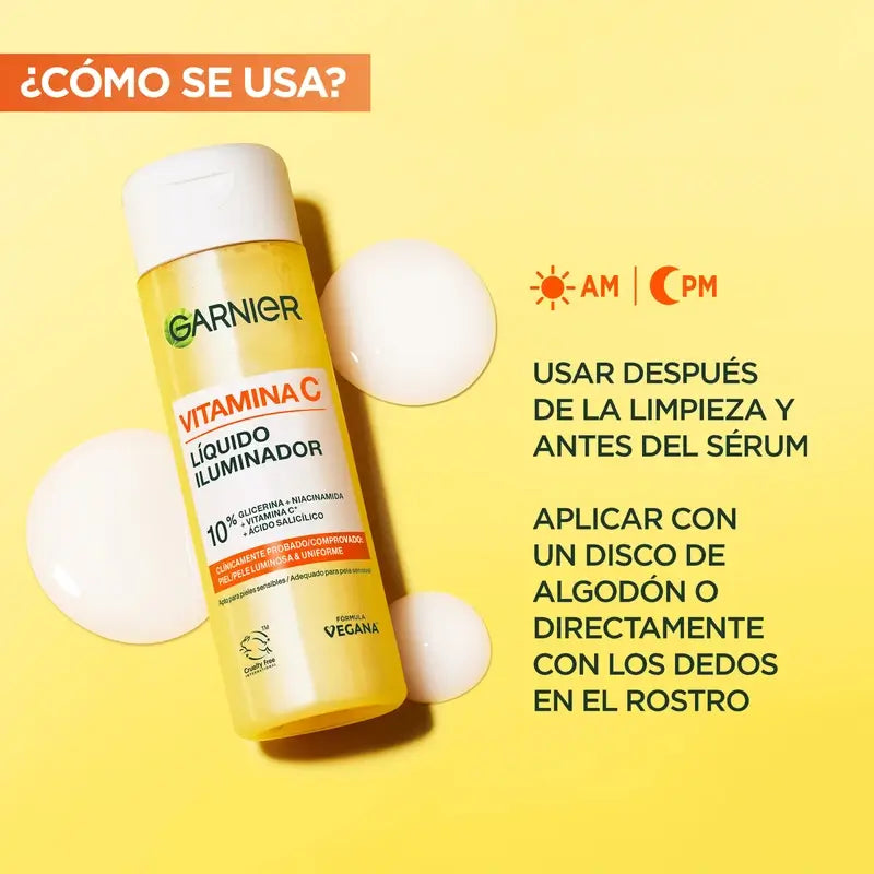 Garnier Salicilico Vit C Illuminatore Liquido 120ml