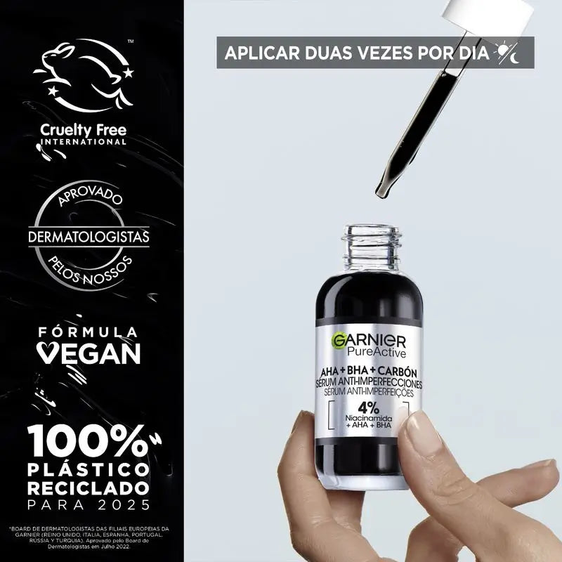 Garnier Siero Anti-Perfezioni con 4% di Niacinamide, Aha e Bha, 30ml