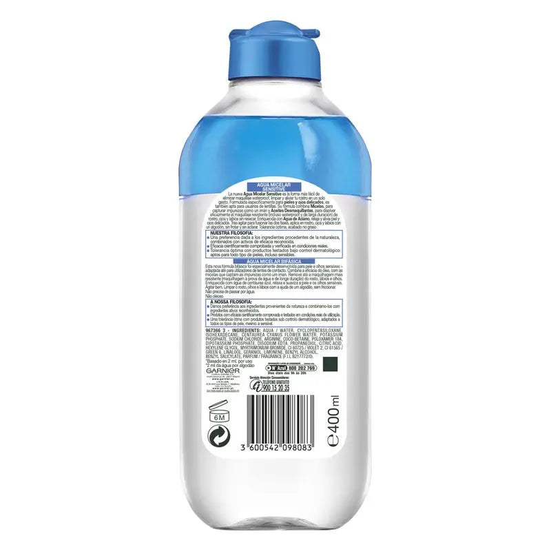 Garnier Skin Active Sensitive Acqua micellare per pelli sensibili - 400 Ml