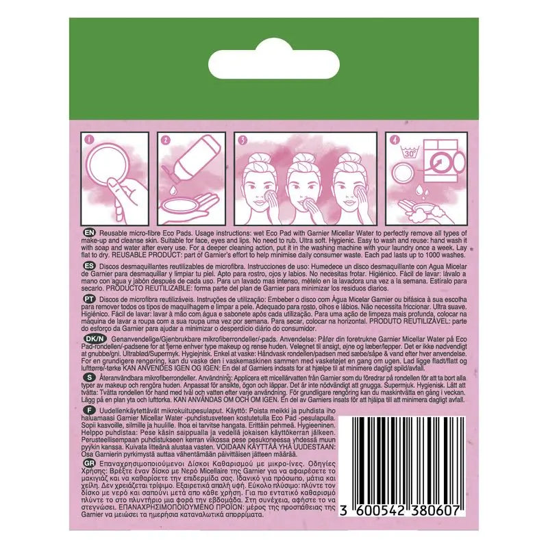 Garnier Skin Active Dischetti struccanti riutilizzabili in microfibra