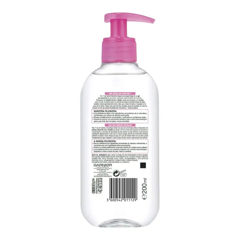 Garnier Skin Active Gel Micellare Tutto In Uno - 200 Ml