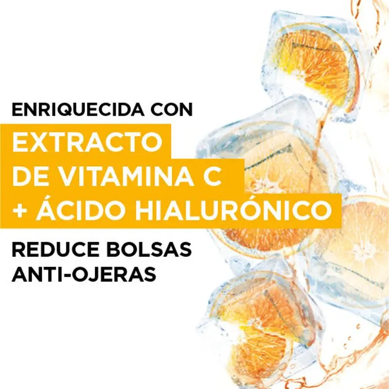 Garnier Skin Active Mask Tessuto Contorno Occhi Anti-Fatica e Anti-Occhiaie con Acido Ialuronico ed Estratto di Arancia