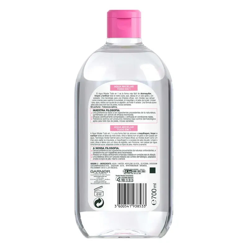 Garnier Skinactive Acqua Micellare Tutto In Uno Maxi-Formato - 700 Ml