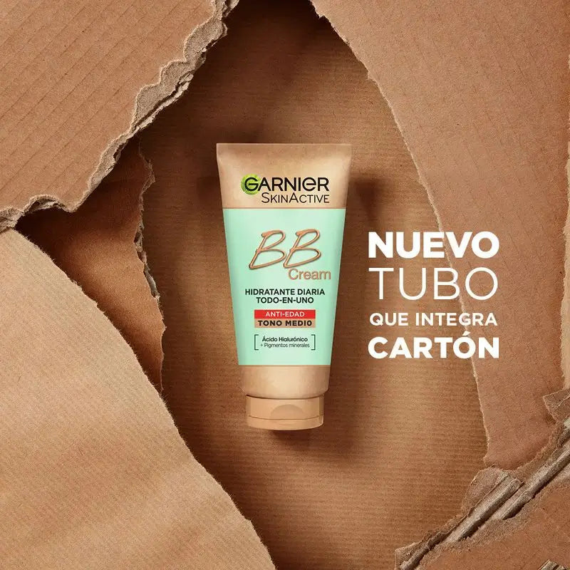 Garnier Skinactive Bb Cream Anti Age Tono Medio. Idratante Tutto In Uno Con Colore Spf15, 50Ml