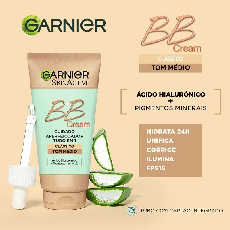 Garnier Skinactive Bb Cream Classic Tono Medio. Idratante Tutto In Uno Con Colore Spf15, 50Ml
