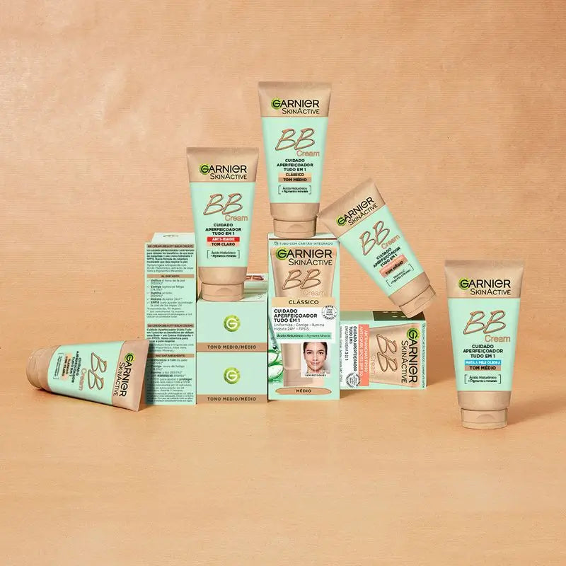 Garnier Skinactive Bb Cream Classic Tono Medio. Idratante Tutto In Uno Con Colore Spf15, 50Ml
