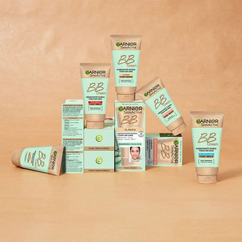 Garnier Skinactive Bb Cream Classic Tono Medio. Idratante Tutto In Uno Con Colore Spf15, 50Ml