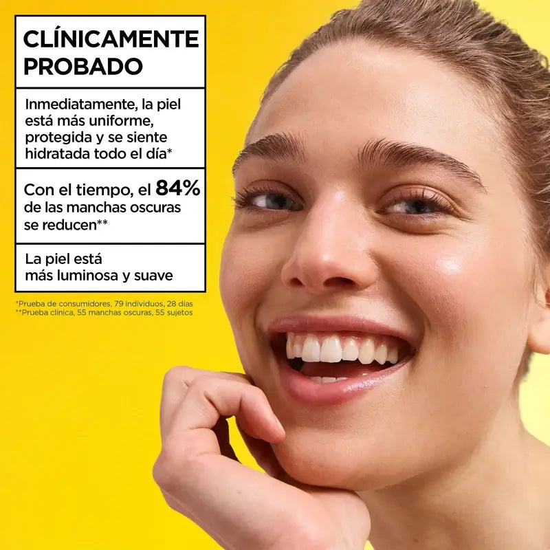 Garnier Uv Protezione Quotidiana Vitamina C Wonder Tint Spf50+, Tono Chiaro , 40 ml