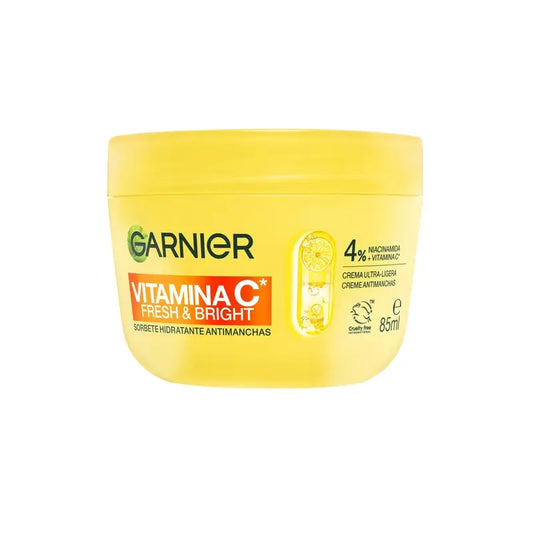Garnier Vitamina C Crema Sorbetto Idratante Anti-Blemish Fresca e Luminosa, 85 ml