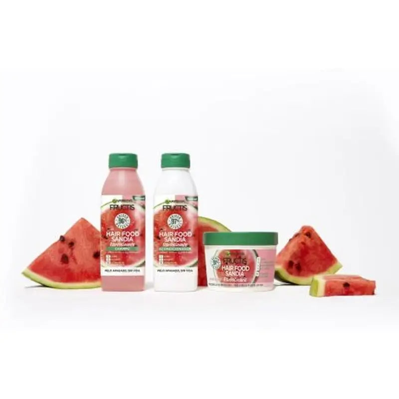 GarnierFructis Hair Food Anguria 3 In 1 Maschera rivitalizzante per capelli spenti e senza vita 400 Ml