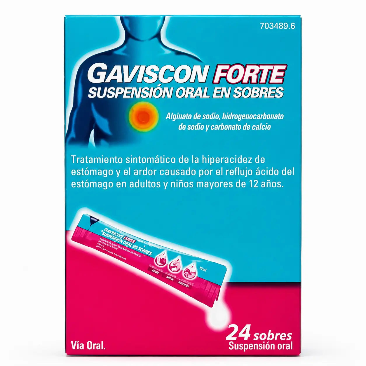 Gaviscon Forte Sospensione orale Frutto di bosco, 24 bustine