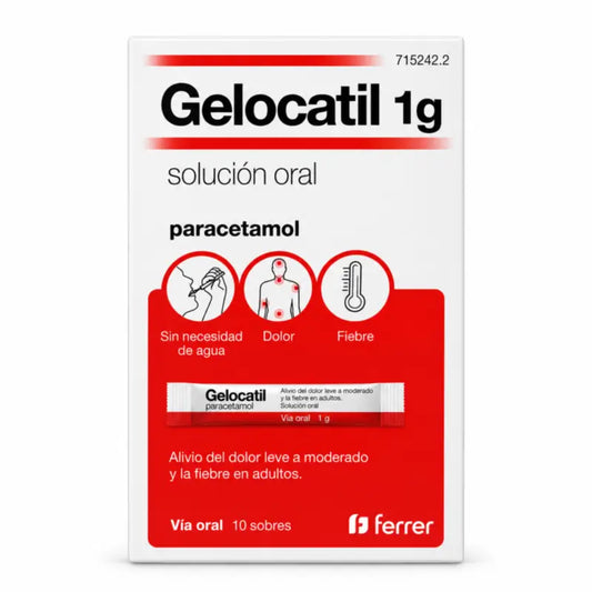Gelocatil 1g soluzione orale, 10 bustine