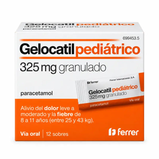 Gelocatil 325 mg, 12 bustine di granuli