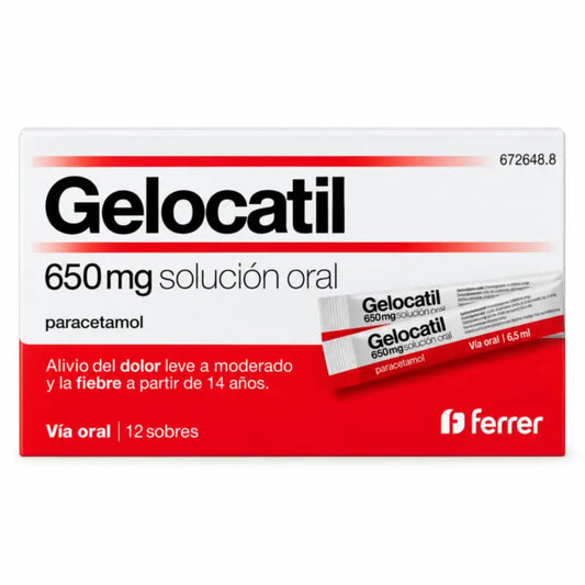 Gelocatil 650 mg Soluzione orale 12 Bustine