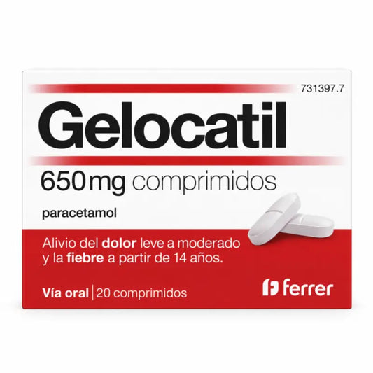 Gelocatil 650 mg, 20 compresse