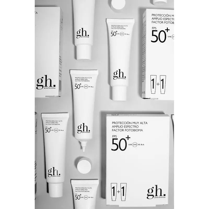 Gema Herrerias Fps50+ Protezione Molto Alta, Duplo 2x50ml