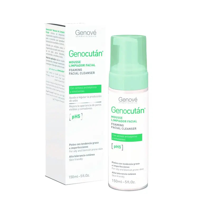 Genové Genocutan Mousse detergente per il viso , 150 ml