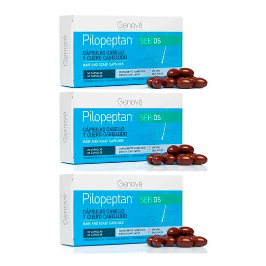 Genové Pilopeptan SEB DS, Confezione 3 x 30 capsule
