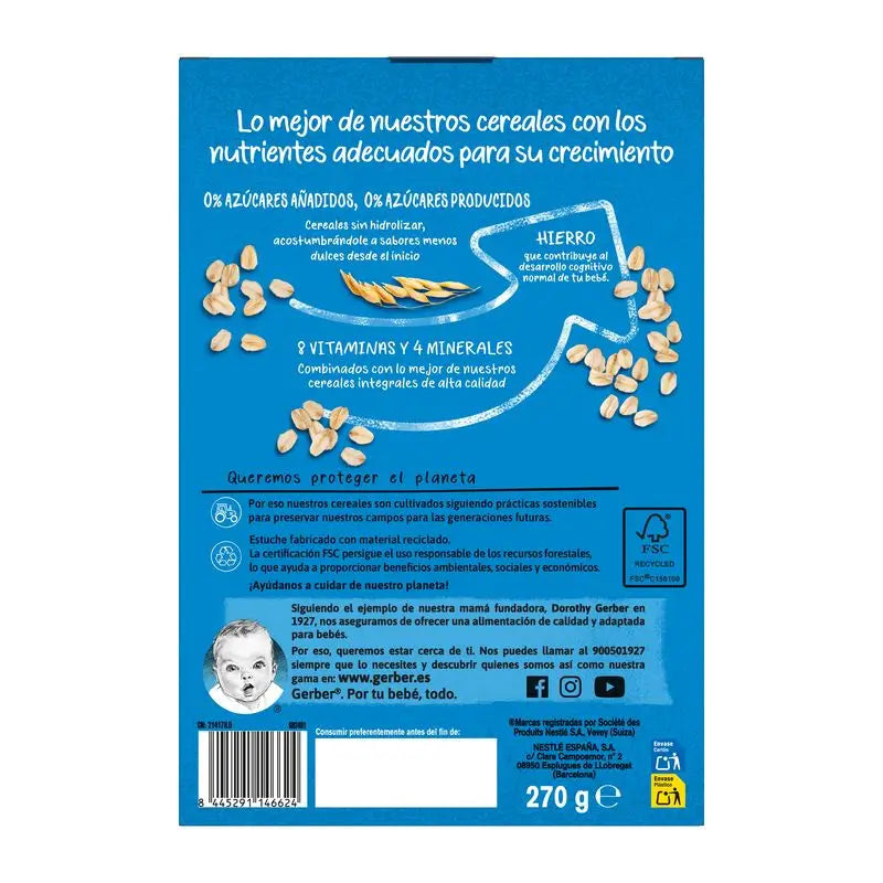 Biscotto Gerber Multicereal 0%0%, 270 g