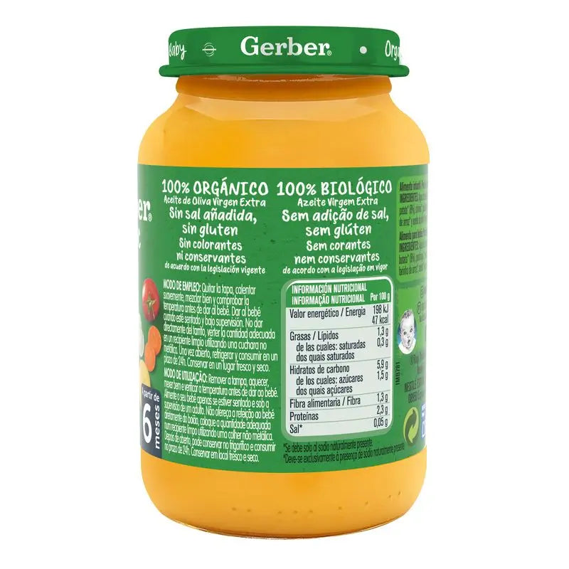 Gerber Verdure biologiche di vitello, 190 g