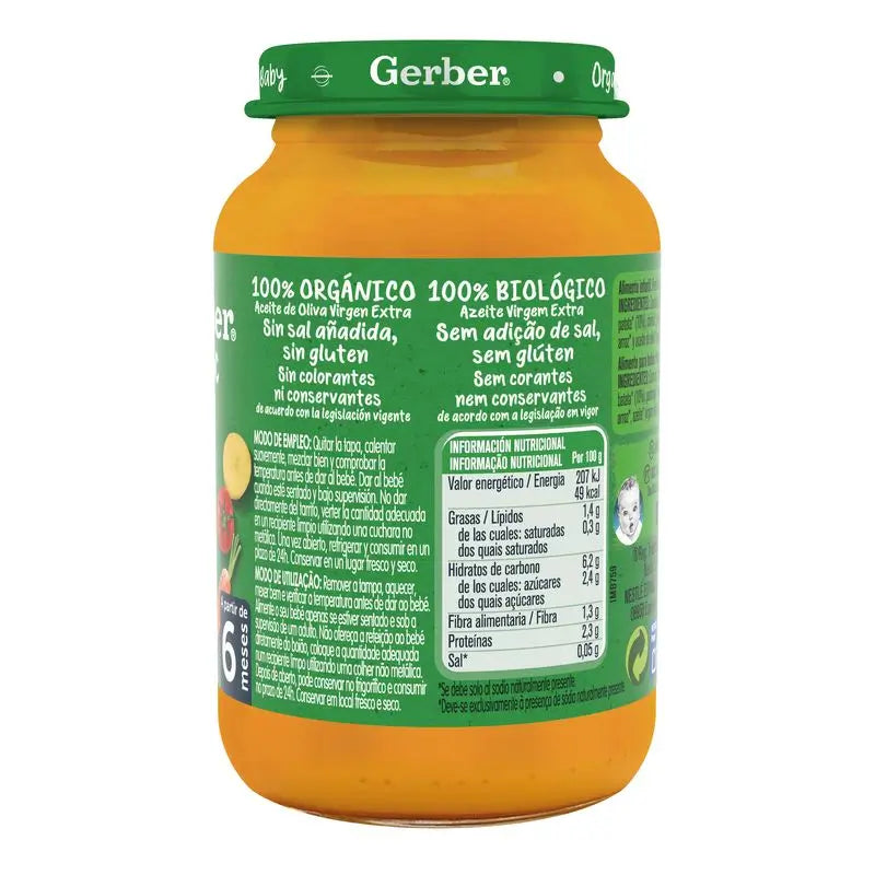 Gerber Tacchino Carota Pomodoro Biologico, 190 g