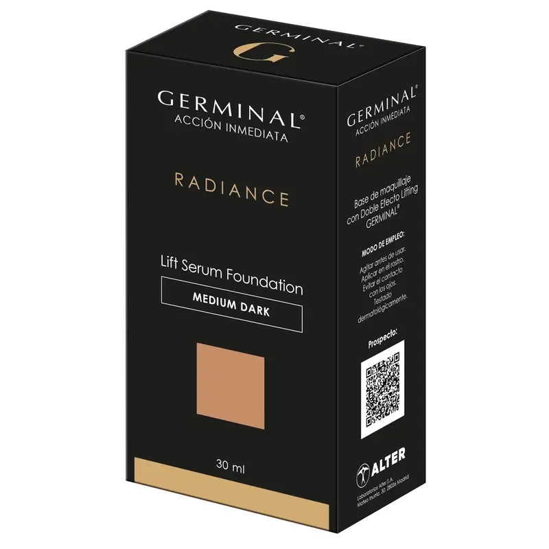 Germinal Makeup Base Lift Serum Fondotinta Medio Scuro 30Ml