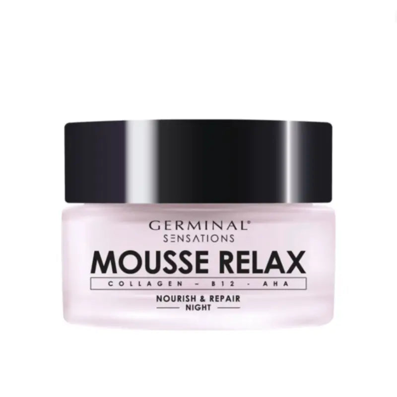 Germinal Sensations Mousse Relax — Crema da notte con collagene e AHA, 50 ml