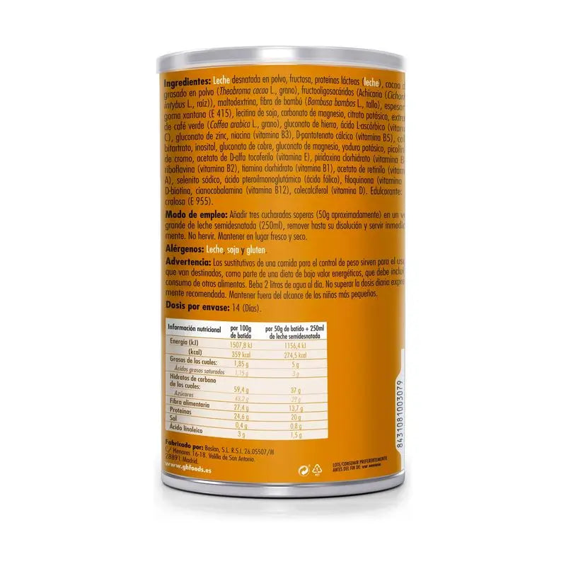 Ghf Weight Control Shake al gusto di cioccolato 700Gr.