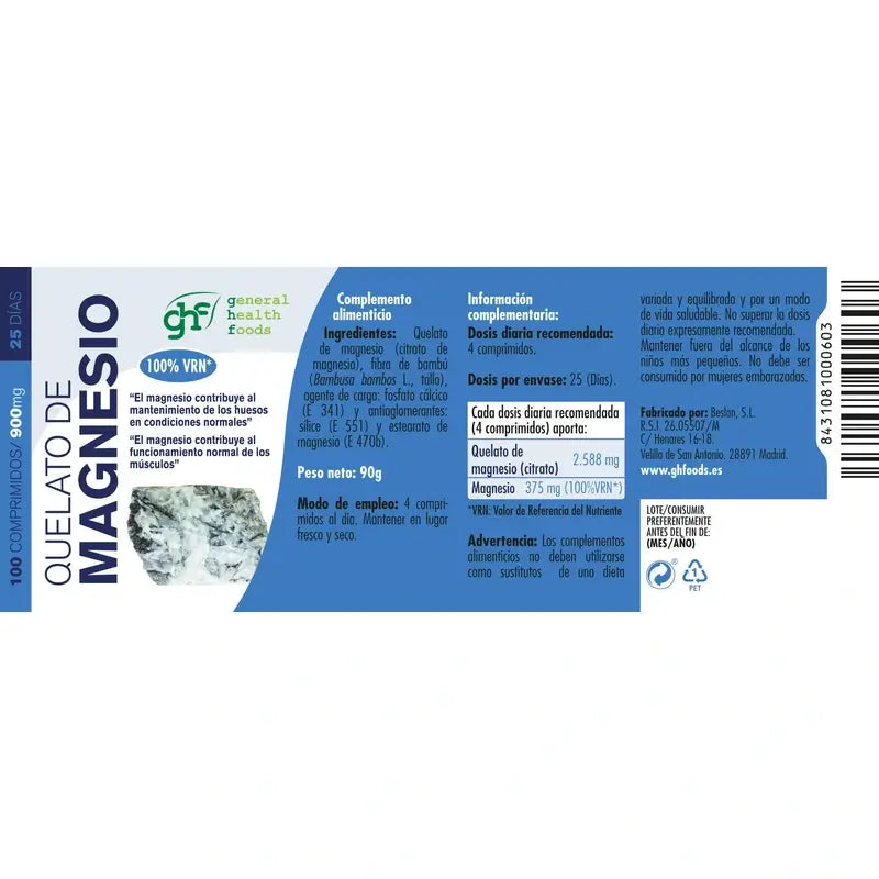 Ghf Magnesio chelato 100 compresse