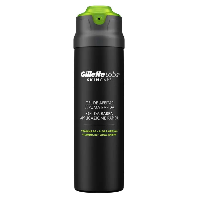 Gillette Labs Gel da barba a schiuma rapida, 198 ml