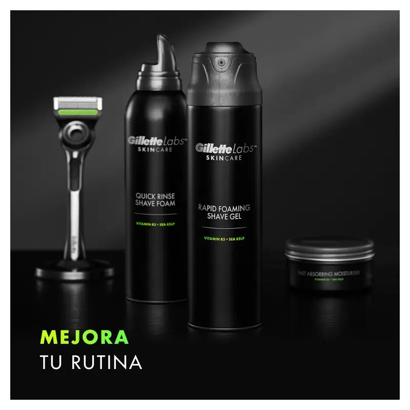 Gillette Labs Gel da barba a schiuma rapida, 198 ml