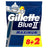 Gillette Blue Ii Max rasoi usa e getta X10, 2 lame gel lubrificante