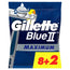 Gillette Blue Ii Max rasoi usa e getta X10, 2 lame gel lubrificante