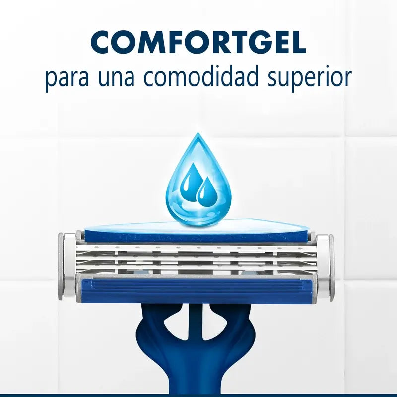 Gillette Blue3 Smooth Rasoi usa e getta da uomo, 5 pz.
