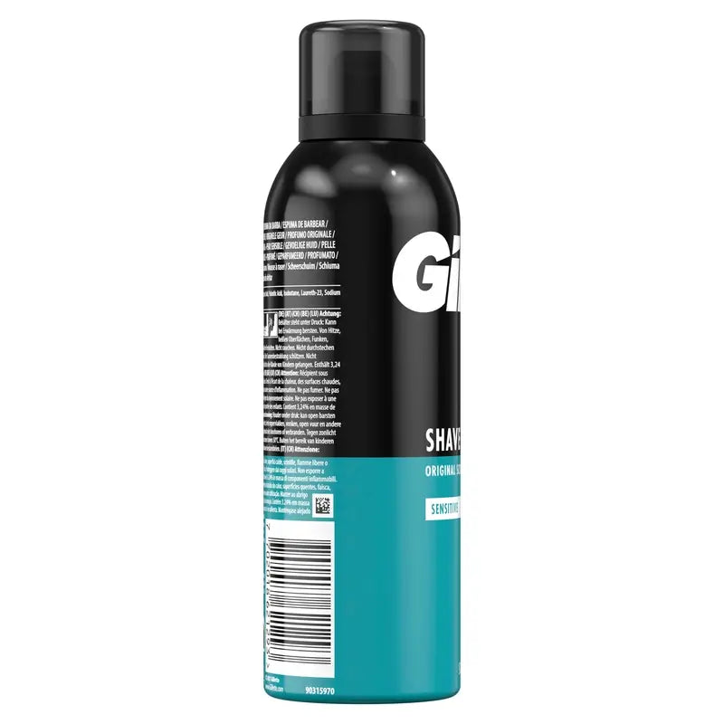 Gillette Classic Schiuma da barba per uomo , 200 ml